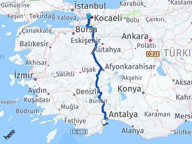 Atatürk Kemer Arası Kaç Km - Yol Tarifi