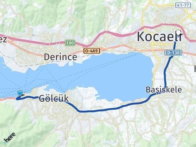 Değirmendere Yalı İzmit Otogarı Arası Kaç Km - Yol Tarifi