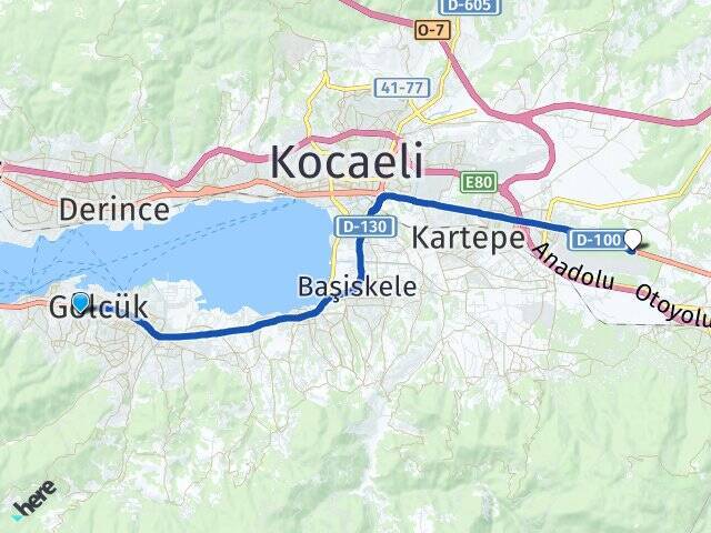 Donanma Cengiz Topel Havalimanı Arası Kaç Km - Yol Tarifi