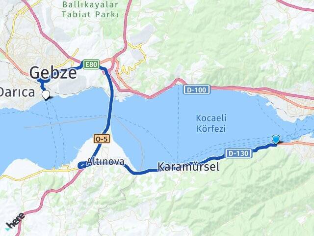 Halıdere Yalı Eskihisar Feribot İskelesi Arası Kaç Km - Yol Tarifi