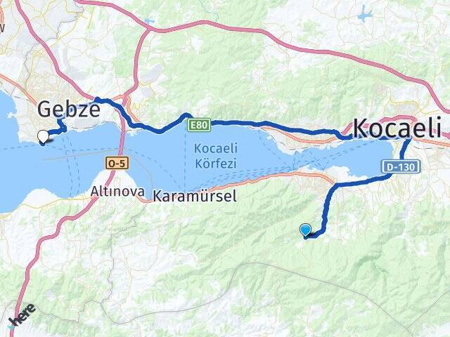 İcadiye Darıca Vapur İskelesi Arası Kaç Km - Yol Tarifi
