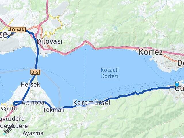 Topçular Gebze Otogarı Arası Kaç Km - Yol Tarifi