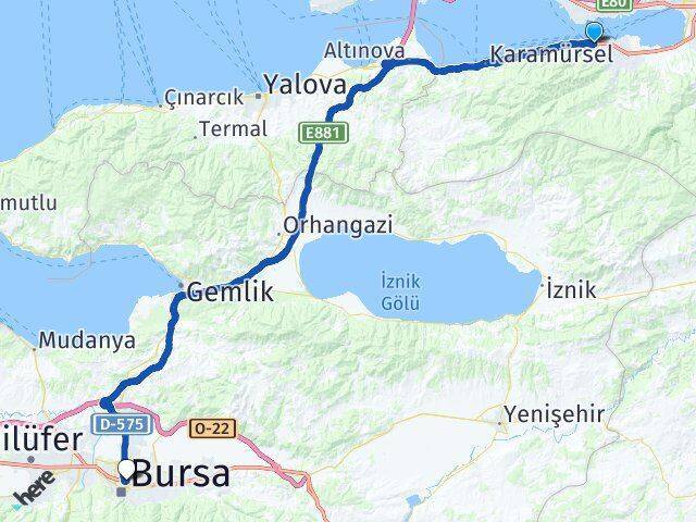 Topçular Osmangazi Arası Kaç Km - Yol Tarifi