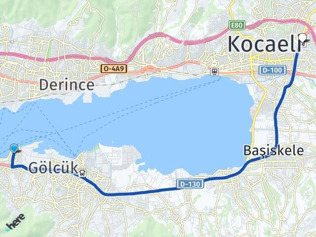 Yüzbaşılar İzmit Otogarı Arası Kaç Km - Yol Tarifi