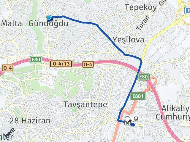 Gündoğdu İzmit Otogarı Arası Kaç Km - Yol Tarifi