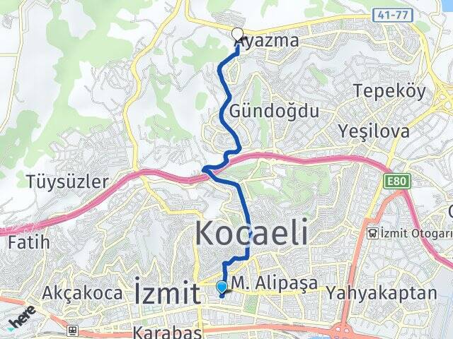 Kadıköy Kocaeli Üniversitesi Arası Kaç Km - Yol Tarifi
