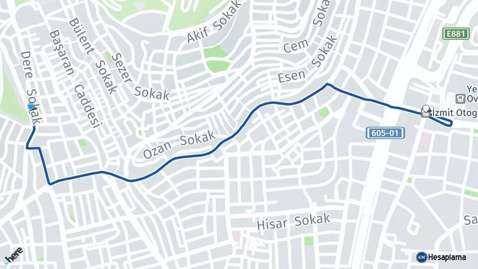 Kocaeli İzmit Otogarı Arası Kaç Km - Yol Tarifi
