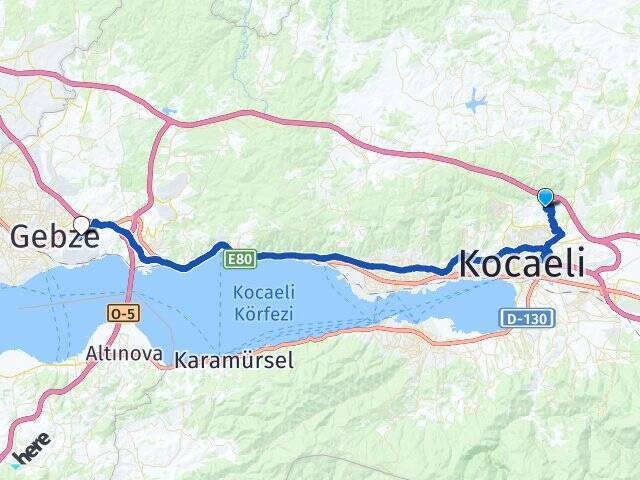 Sepetçi Gebze Otogarı Arası Kaç Km - Yol Tarifi