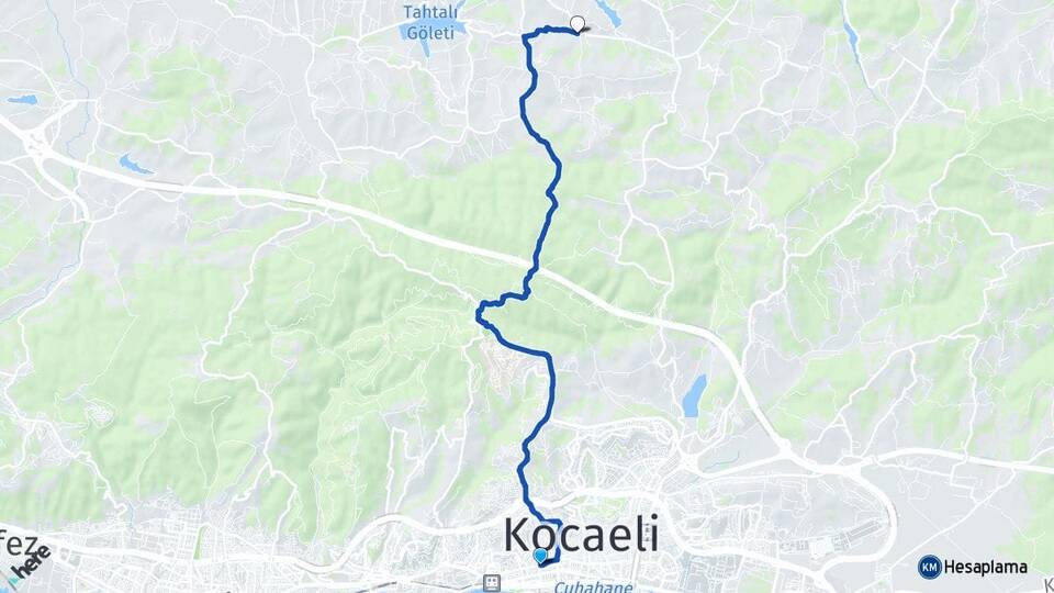 Kocaeli İzmit Süverler İzmit Arası Kaç Km - Yol Haritası