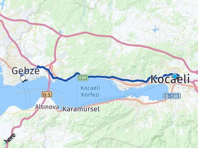 Yenişehir Eskihisar Feribot İskelesi Arası Kaç Km - Yol Tarifi