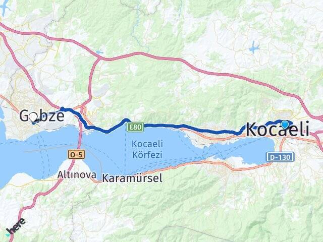 Yenişehir Gebze YHT Garı Arası Kaç Km - Yol Tarifi