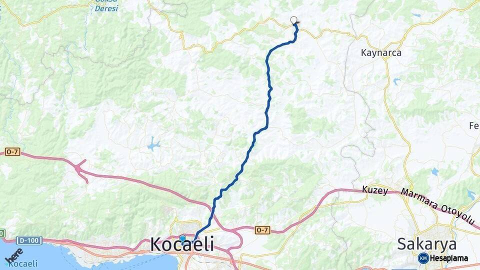 Kocaeli Kandıra Arası Kaç Km - Yol Haritası