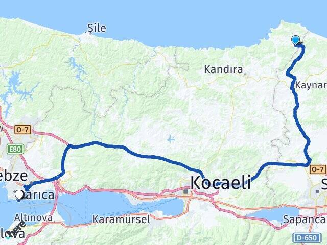 Karaağaç Darıca Vapur İskelesi Arası Kaç Km - Yol Tarifi