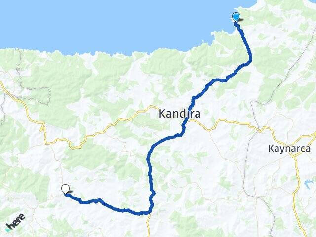 Kefken Ağaçağıl Arası Kaç Km - Yol Tarifi