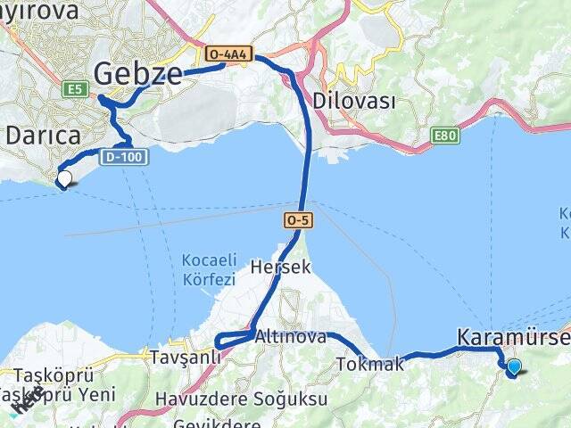 Pazarköy Darıca Vapur İskelesi Arası Kaç Km - Yol Tarifi