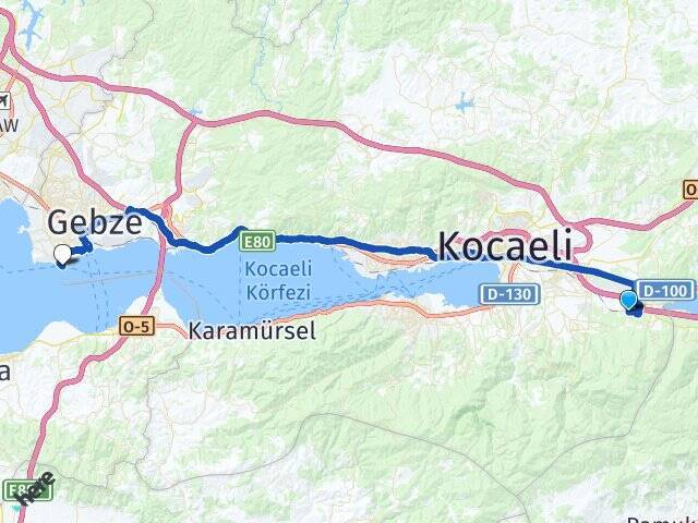Derbent Darıca Vapur İskelesi Arası Kaç Km - Yol Tarifi