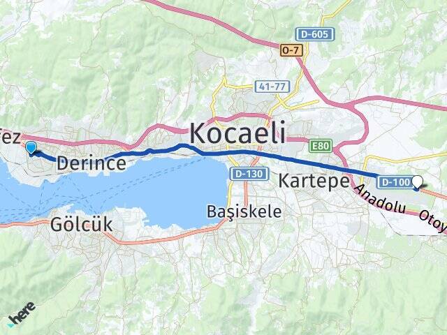 Barbaros Cengiz Topel Havalimanı Arası Kaç Km - Yol Tarifi