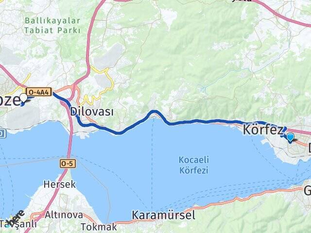 Barbaros Gebze Otogarı Arası Kaç Km - Yol Tarifi