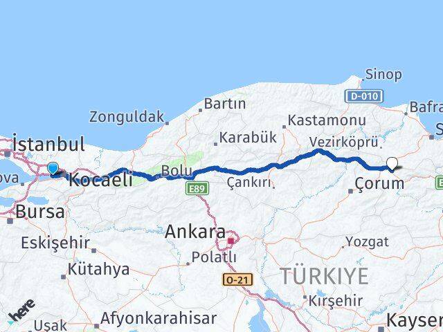 Barbaros Suluova Arası Kaç Km - Yol Tarifi