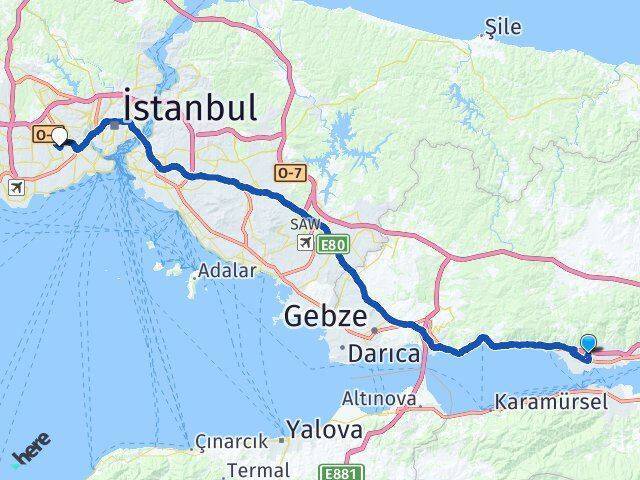Esentepe Davutpaşa Arası Kaç Km - Yol Tarifi