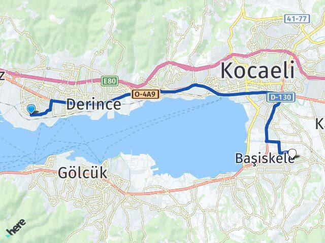 Güney Başiskele Arası Kaç Km - Yol Tarifi