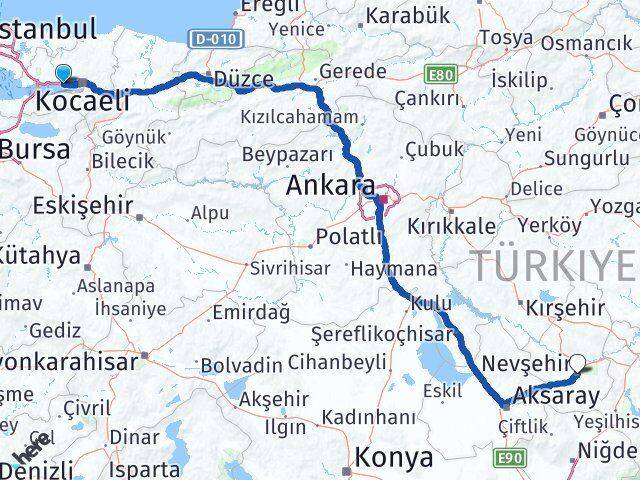 Hacı Osman Nevşehir Arası Kaç Km - Yol Tarifi