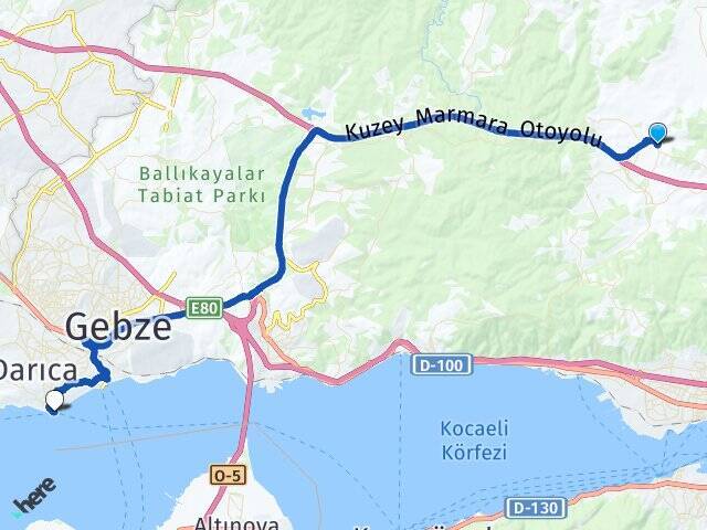 Karayakuplu Darıca Vapur İskelesi Arası Kaç Km - Yol Tarifi