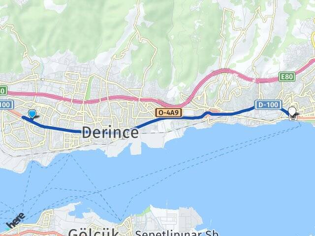 Kuzey İzmit YHT Garı Arası Kaç Km - Yol Tarifi