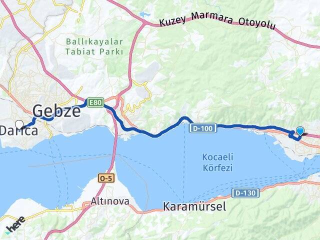 Yeniyalı Darıca Arası Kaç Km - Yol Tarifi