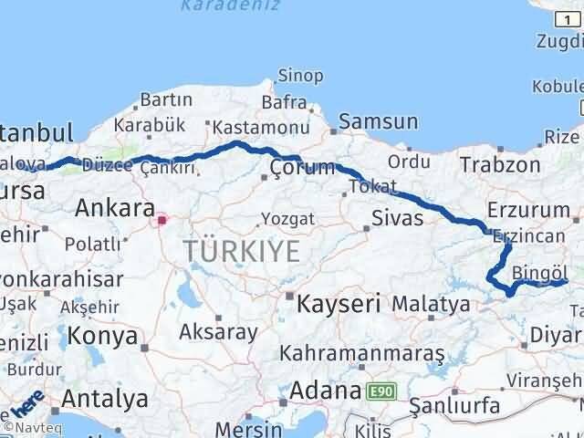Kocaeli Solhan Arası Kaç Km - Yol Tarifi