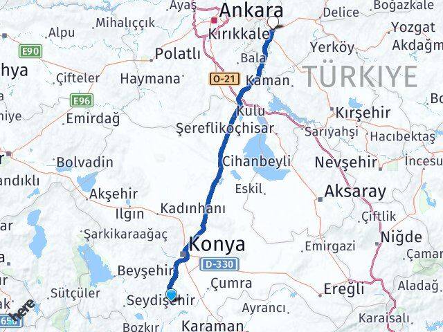 Akören Kırıkkale Arası Kaç Km - Yol Tarifi