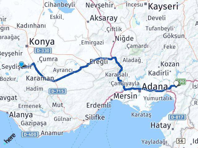 Akören Osmaniye Arası Kaç Km - Yol Tarifi