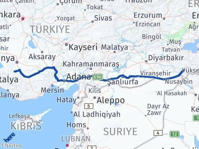 Akören Şırnak Arası Kaç Km - Yol Tarifi