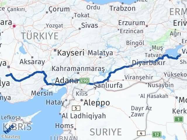 Akören Van Arası Kaç Km - Yol Tarifi