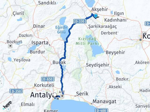 Çakıllar Akdeniz Üniversitesi Arası Kaç Km - Yol Tarifi