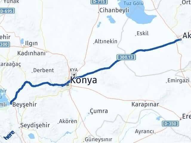 Beyşehir Aksaray Arası Kaç Km - Yol Tarifi