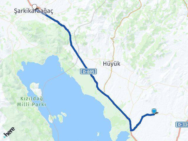 Sadıkhacı Şarkikaraağaç Arası Kaç Km - Yol Tarifi