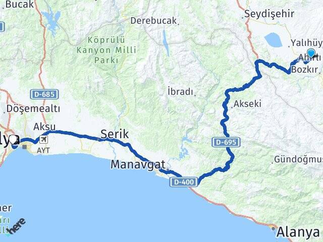 Bozdam Akdeniz Üniversitesi Arası Kaç Km - Yol Tarifi