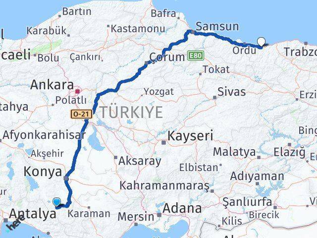 Bozkır Giresun Arası Kaç Km - Yol Tarifi