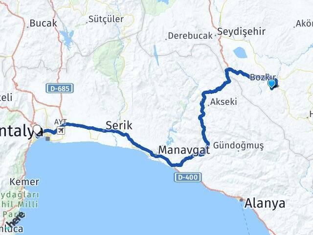 Kayapınar Akdeniz Üniversitesi Arası Kaç Km - Yol Tarifi