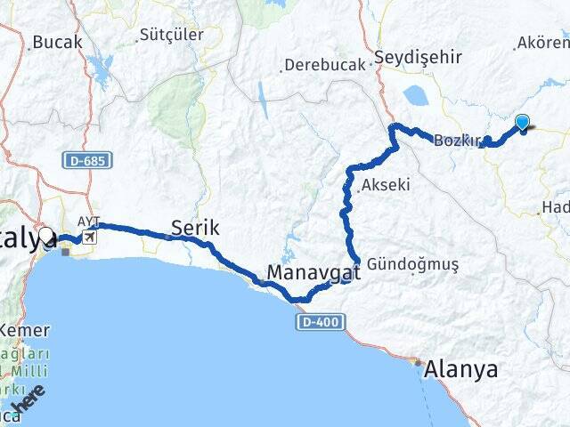 Kınık Akdeniz Üniversitesi Arası Kaç Km - Yol Tarifi