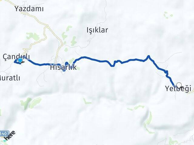 Küçükhisarlık Yelbeği Arası Kaç Km - Yol Tarifi