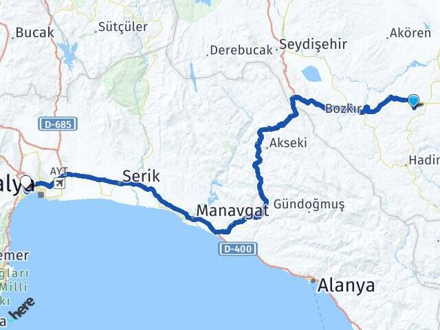 Kuzören Akdeniz Üniversitesi Arası Kaç Km - Yol Tarifi