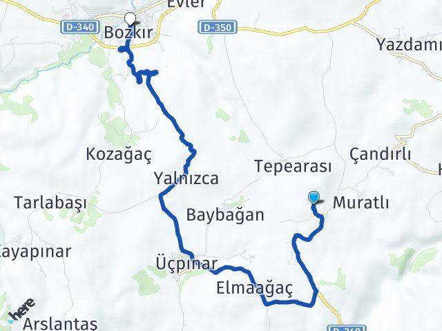 Tepelice Bozkır Arası Kaç Km - Yol Tarifi