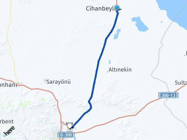 Atçeken Konya Havalimanı Arası Kaç Km - Yol Tarifi