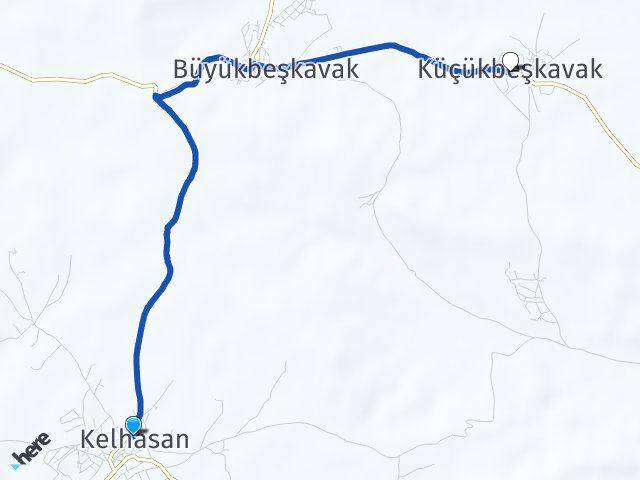 Kelhasan Küçükbeşkavak Arası Kaç Km - Yol Tarifi