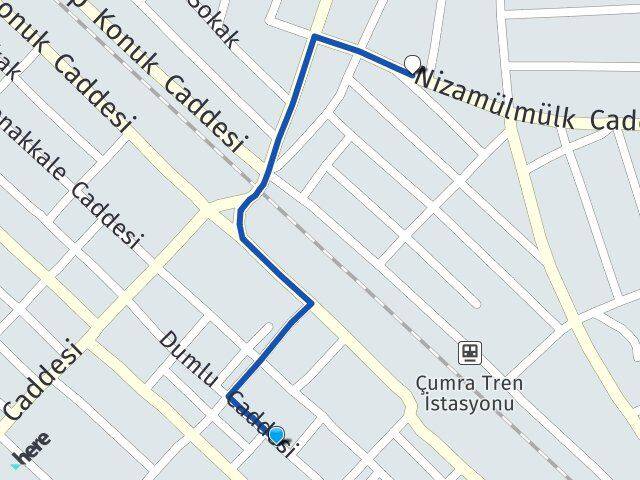 İzzetbey Çumra Arası Kaç Km - Yol Tarifi