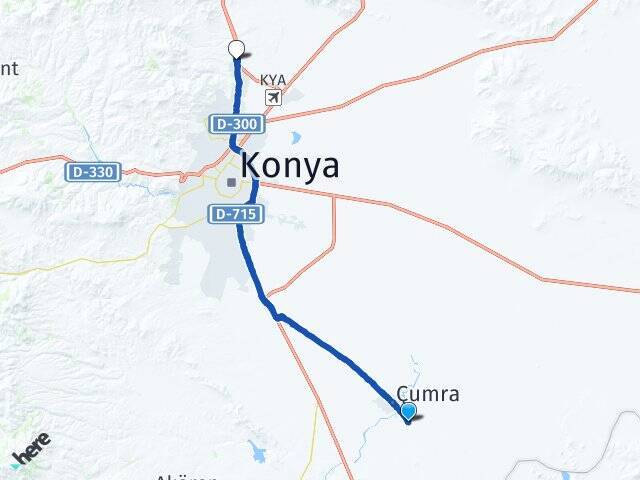 Okçu Selçuk Üniversitesi Arası Kaç Km - Yol Tarifi