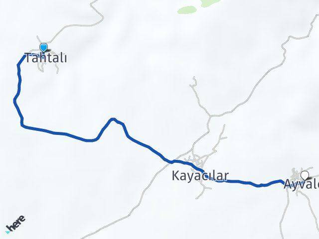 Tahtalı Bozkır Arası Kaç Km - Yol Tarifi