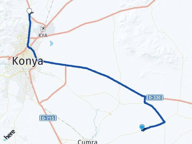 Türkmenkarahüyük Selçuk Üniversitesi Arası Kaç Km - Yol Tarifi